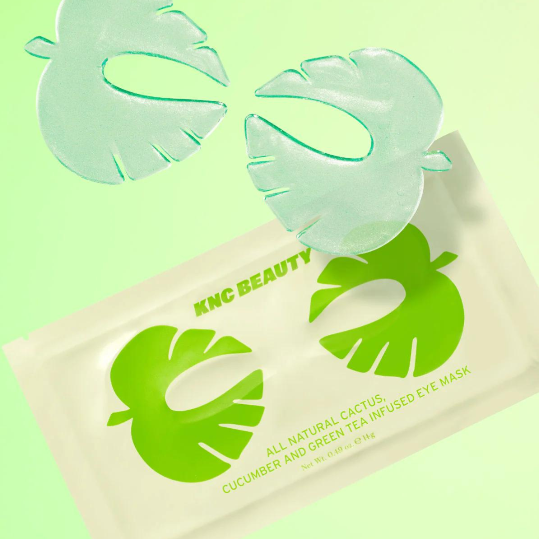 All-Natural Cactus, Cucumber and Green Tea Eye Mask (5-Pack)