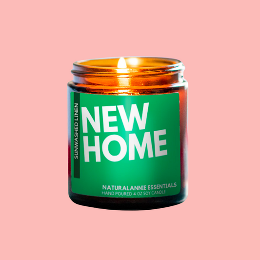 New Home Sunwashed Linen Candle